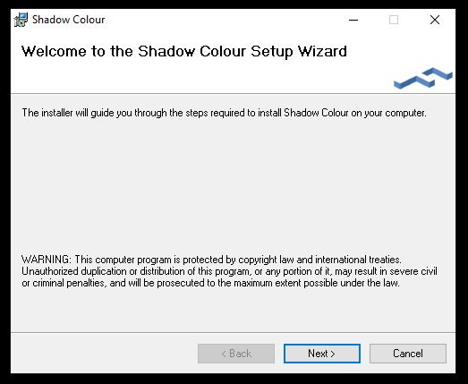 Shadow Colour Installer File Step 2