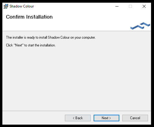 Shadow Colour Installer File Step 5