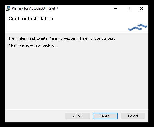 Planary Revit Installation Step 5