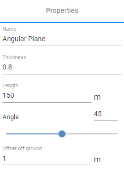Planary 2.0 3D Angular Plane Properties