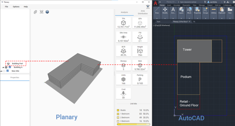 Planary 2.0 CAD Add Building Part