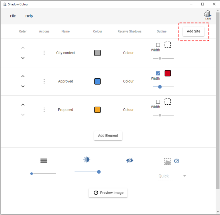 Shadow Colour 1.6 Add Site