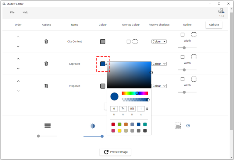 Shadow Colour 1.7.5 Assign Colours