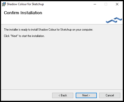 Shadow Colour 1.9 Installation file Step5 SketchUp