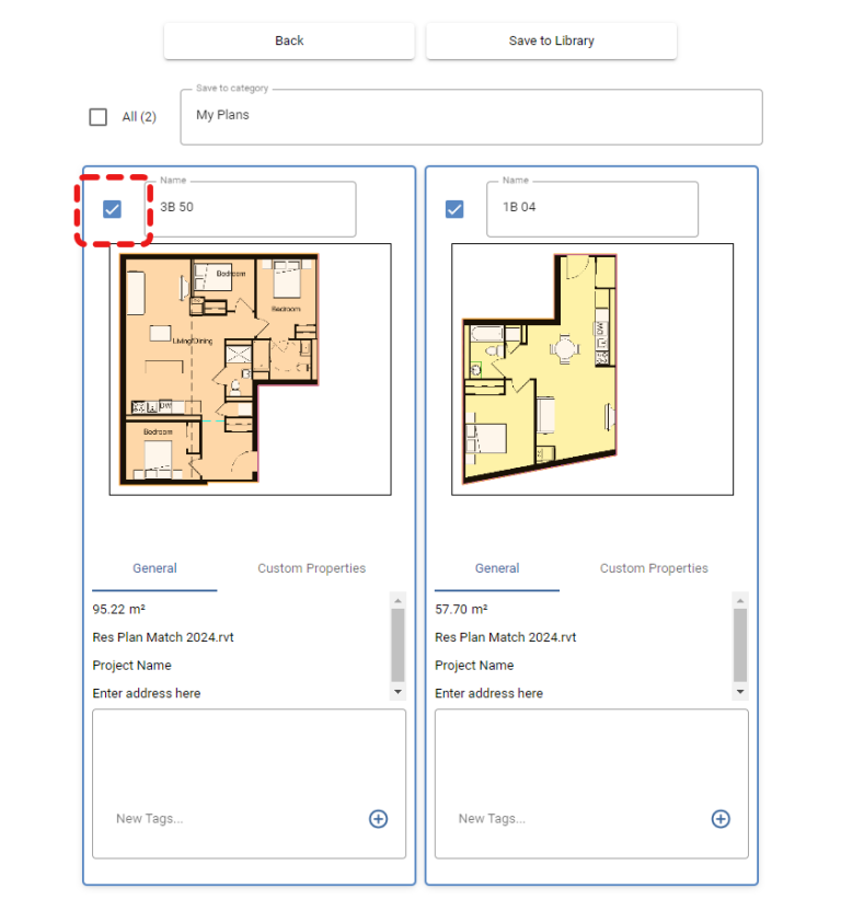 Plan Match for Revit - Add -Check Plan