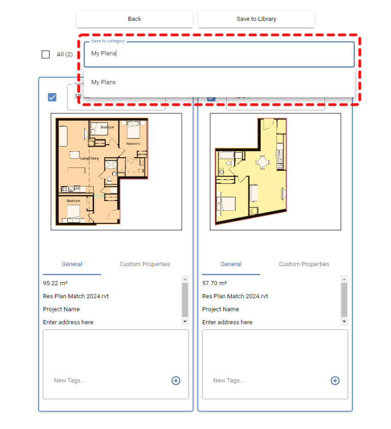 Plan Match for Revit - Add - Plan Category