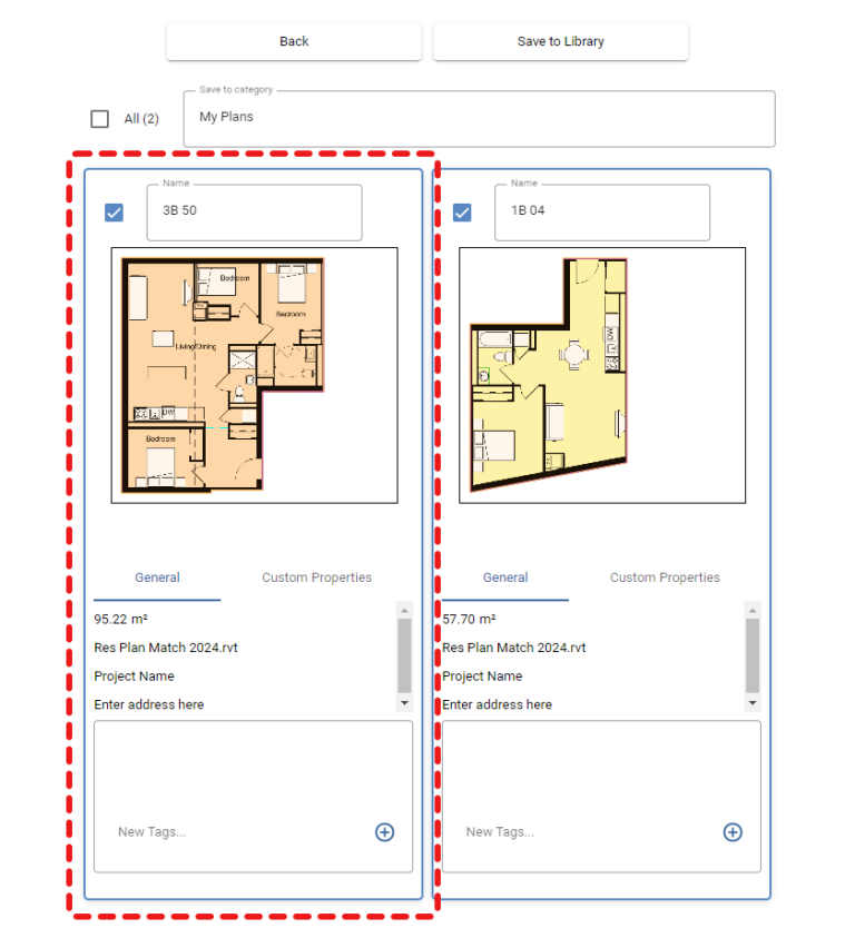 Plan Match for Revit - Add - Review Plan