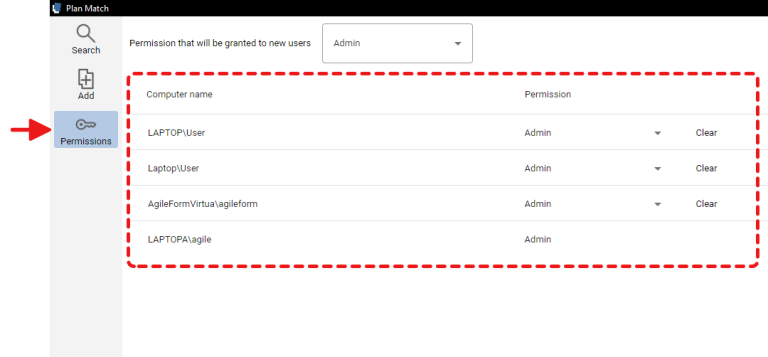 Plan Match for Revit - Permissions