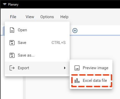 Planary CAD Version 3 -Export Excel