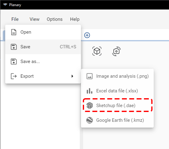 Planary CAD Version 3.3 -Export SketchUp