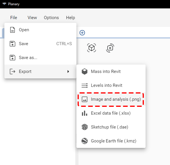 Planary Version 3.3 - Export PNG Image