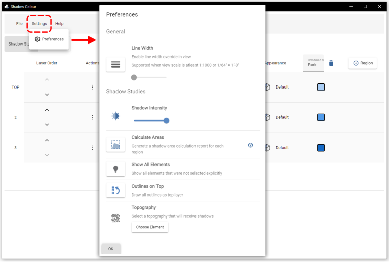 Shadow Colour 2.0 Preferences