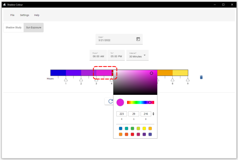 Shadow Colour 2.0 Sun Exposure Adjust Colours