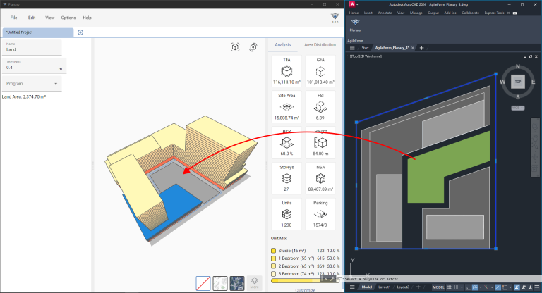 Planary CAD Version 4 -Add Land Use