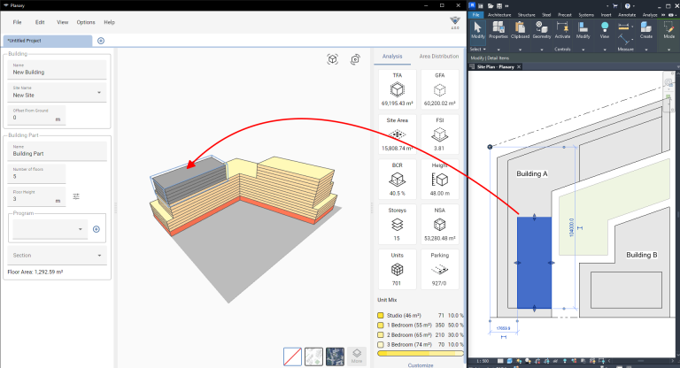 Planary Version 4 -Add Building Part On Level 2