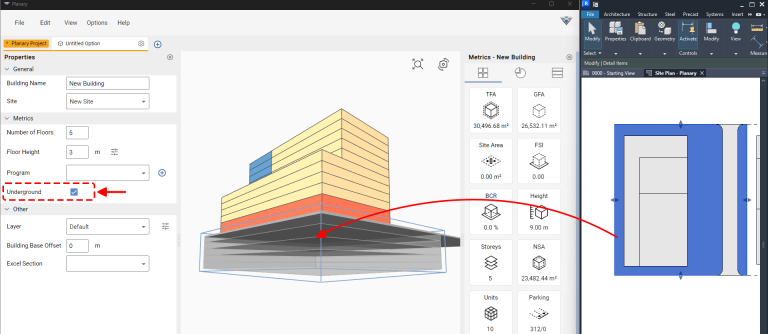 Planary Version 5.0 -Add a Building Part Below 2
