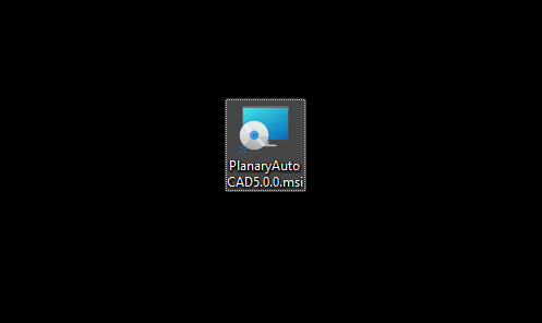 Planary Version 5.0 CAD - Installation step 1